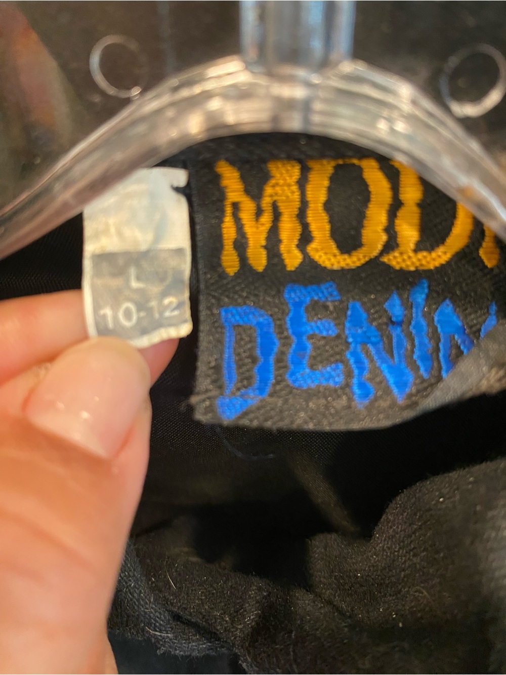 Vintage Modi Denim Womens Black Sequin Horse Western Wear Rodeo Jean Jacket - Picture 11 of 11